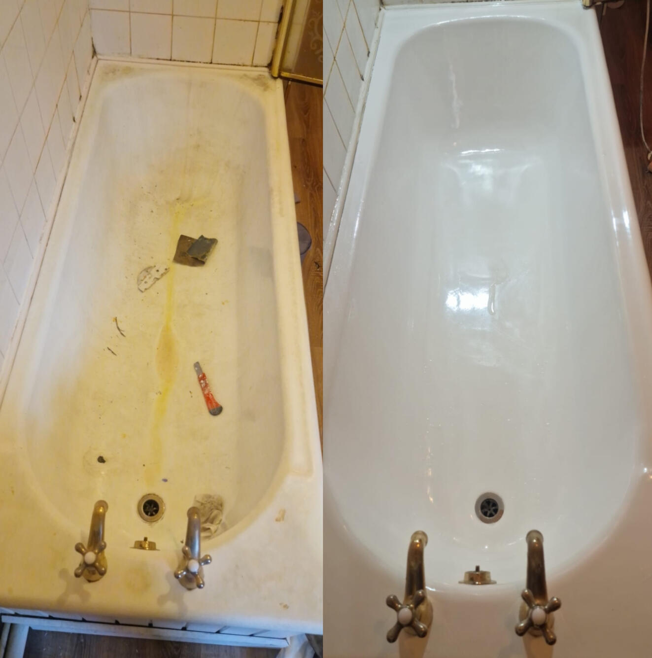 FARMERS BATH RE-ENAMELLED OLD FARMERS CAST IRON BATH RESTORED AND RE-ENAMELLED JUST SOMERSET